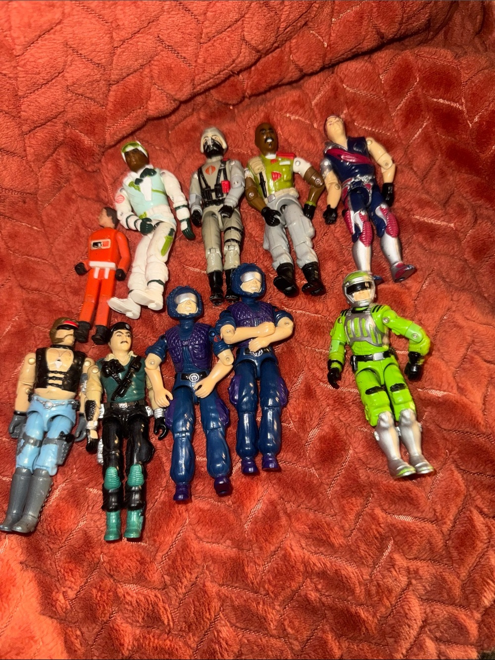 VTG 1980s G.I. Joe Action Figure Lot of 11 Hasbro ARAH Cobra Sci-Fi Flint Ripper